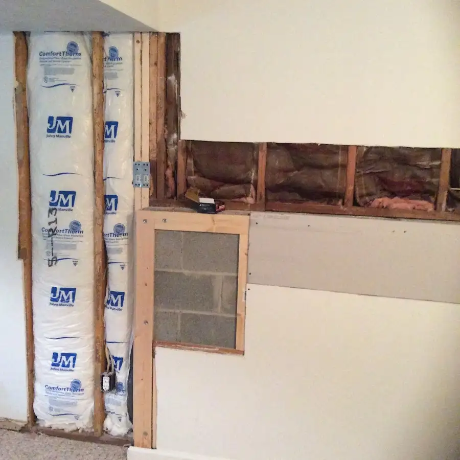 Wall insulation replacement during Structural Drying in Rainsville